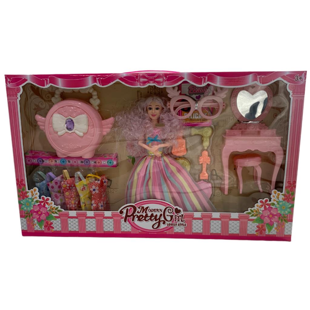 modern pretty girl doll set