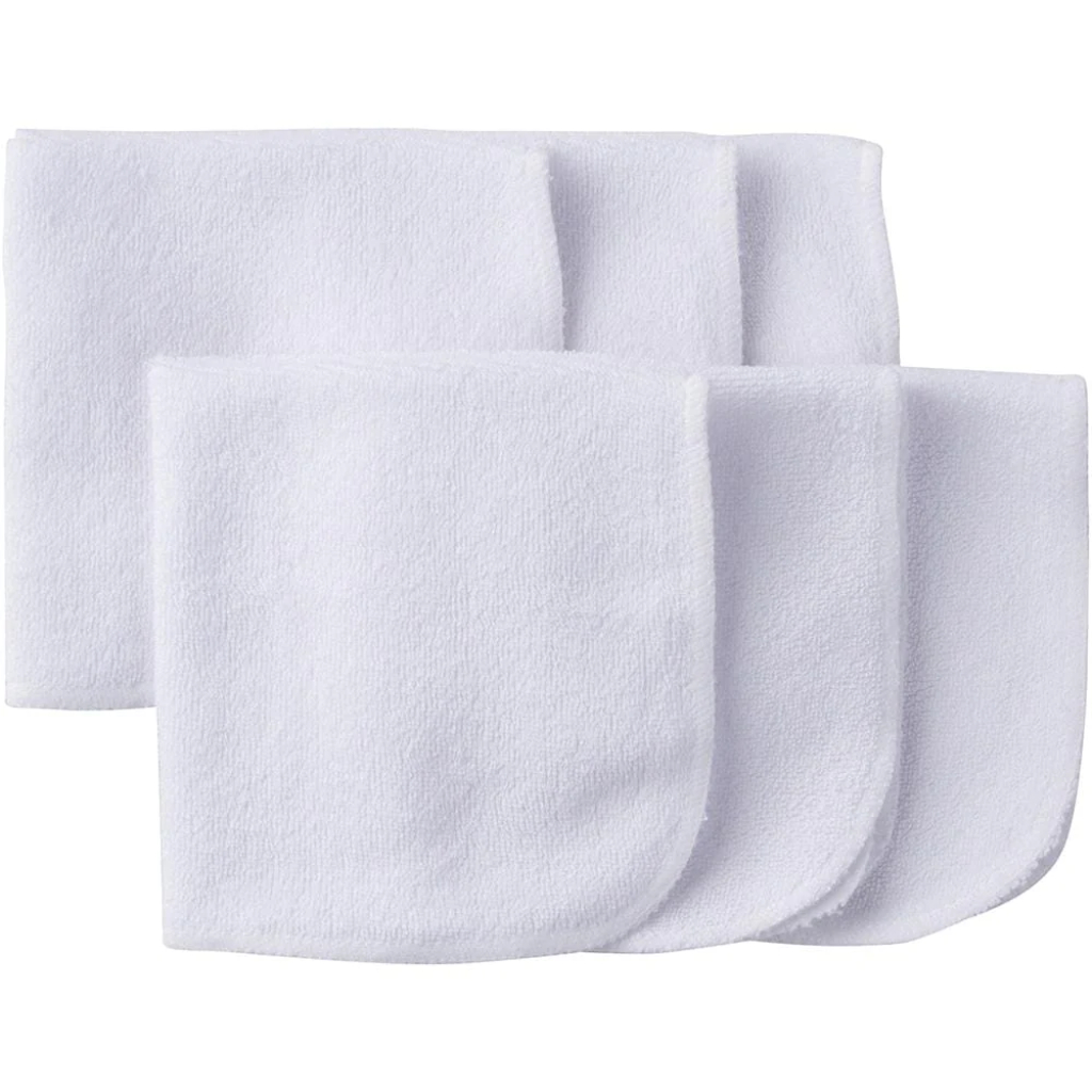 6 pack white washclothosz (polybag)1