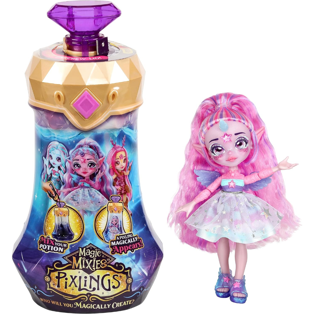 magic mixies unia the unicorn pixling reveal 6.5 doll from potion bottle9