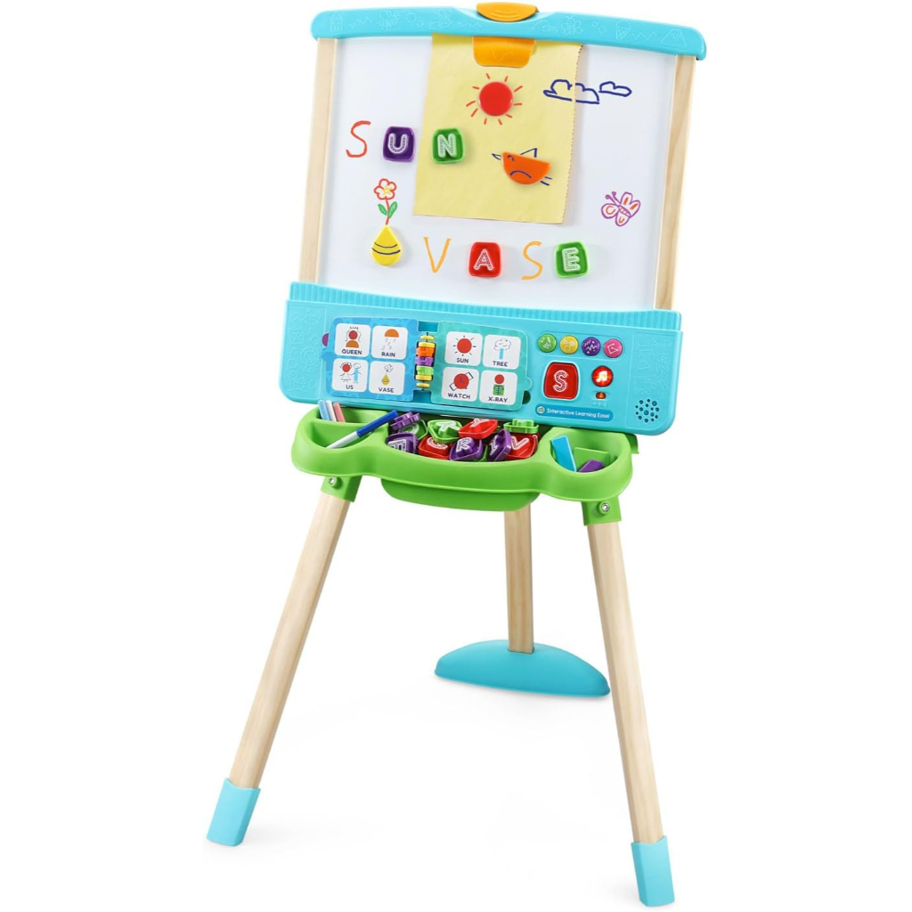 leapfrog interactive learning easel with magnetic chalkboard and whiteboard2