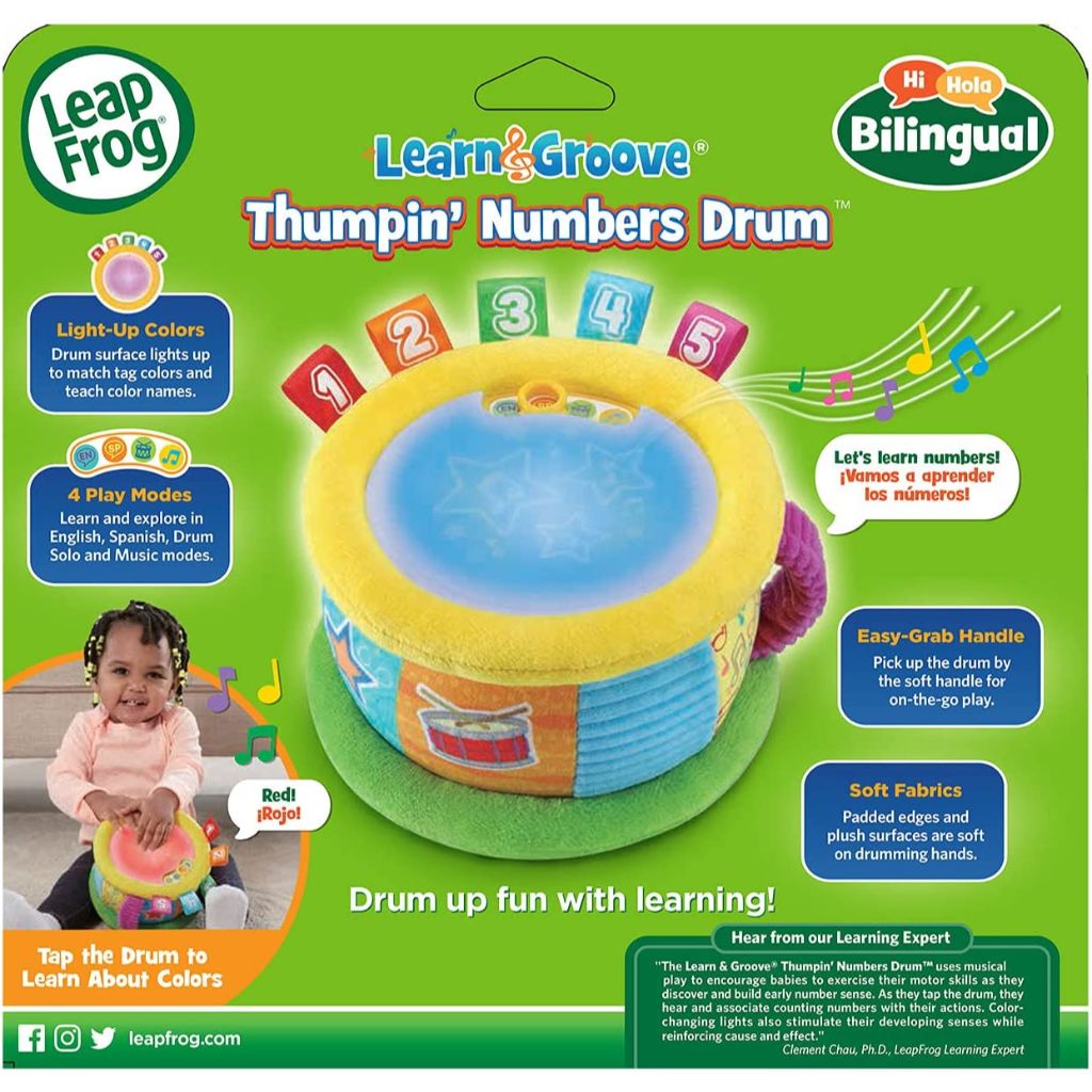 leapfrog learn and groove thumpin’ numbers drum, multicolor (4)