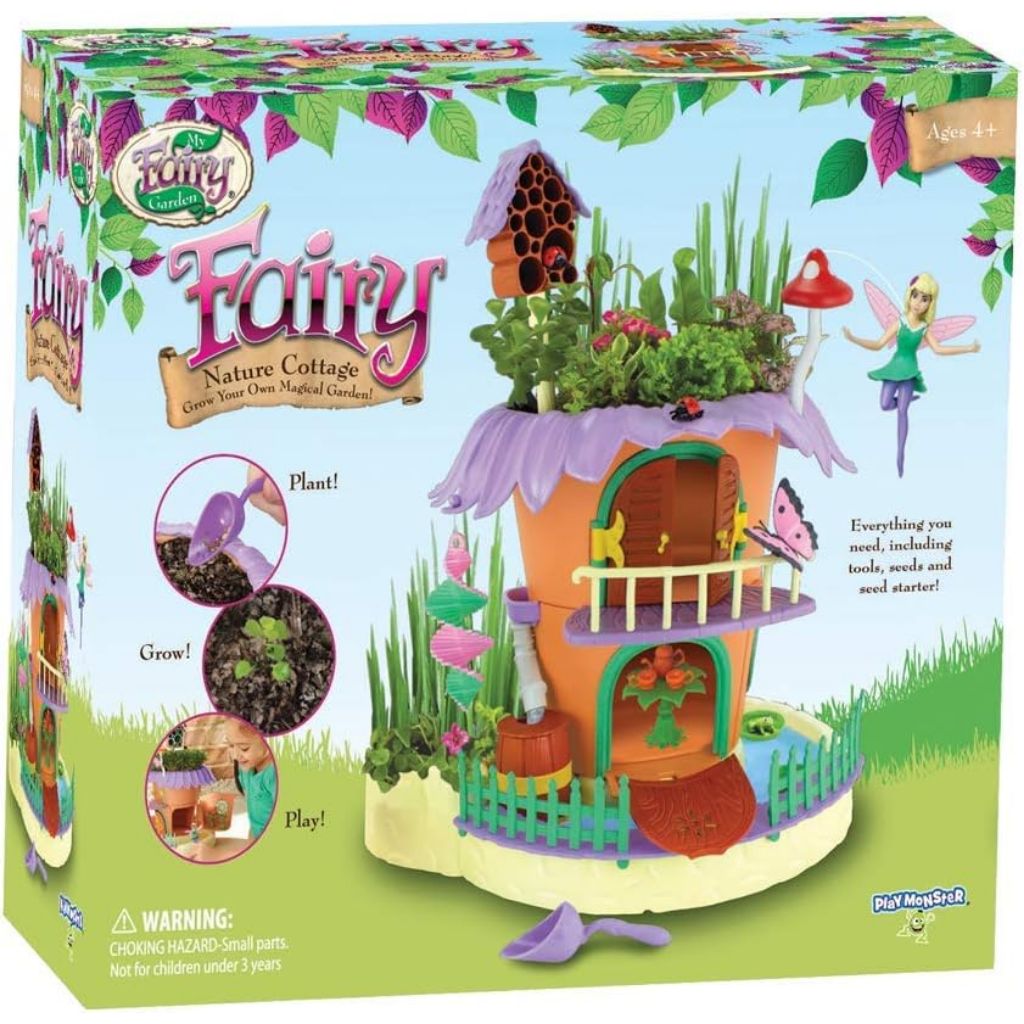 my fairy garden — nature cottage toy figurine and plant kit
