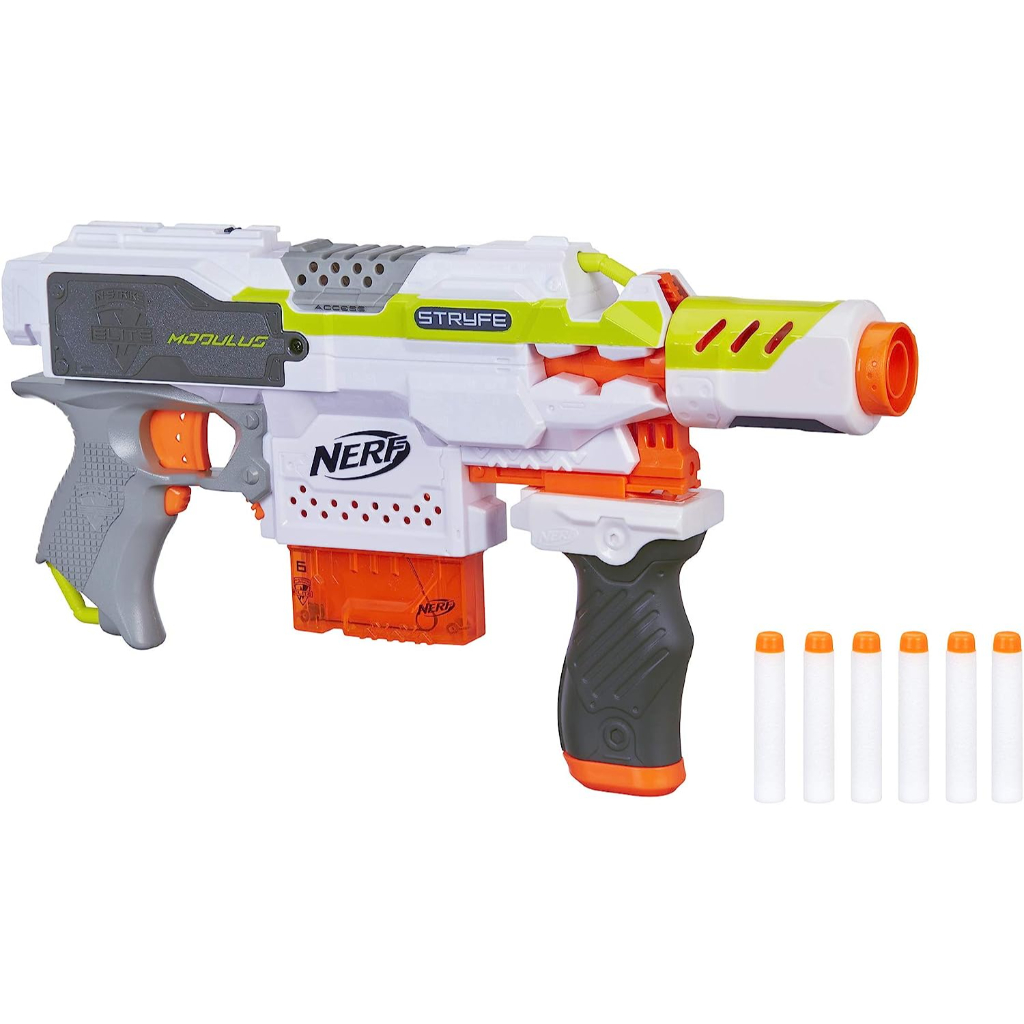 nerf stryfe modulus motorized barrel extension(6 dart clip)