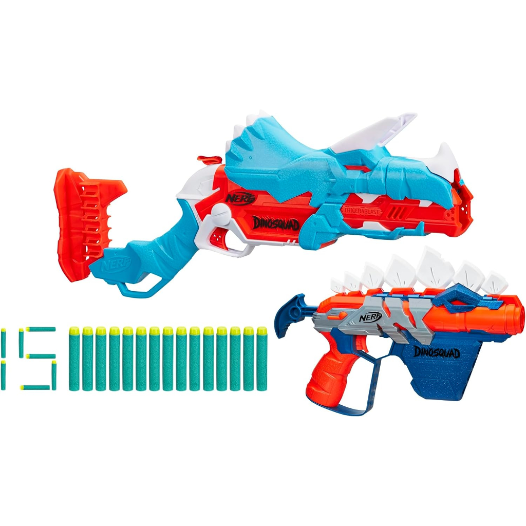 nerf dinosquad dino clash pack, includes 2 blasters10