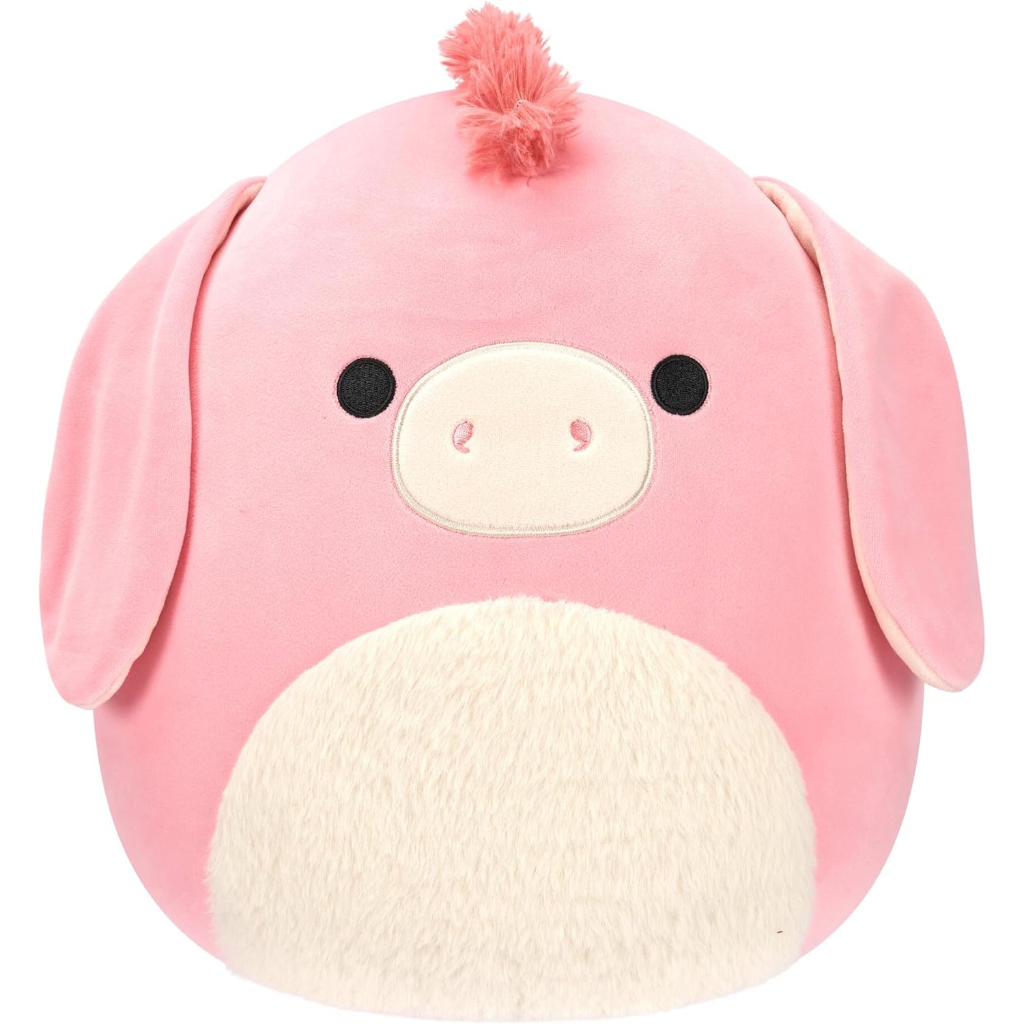 squishmallows original 12 inch maudie pink donkey with white fuzzy belly5